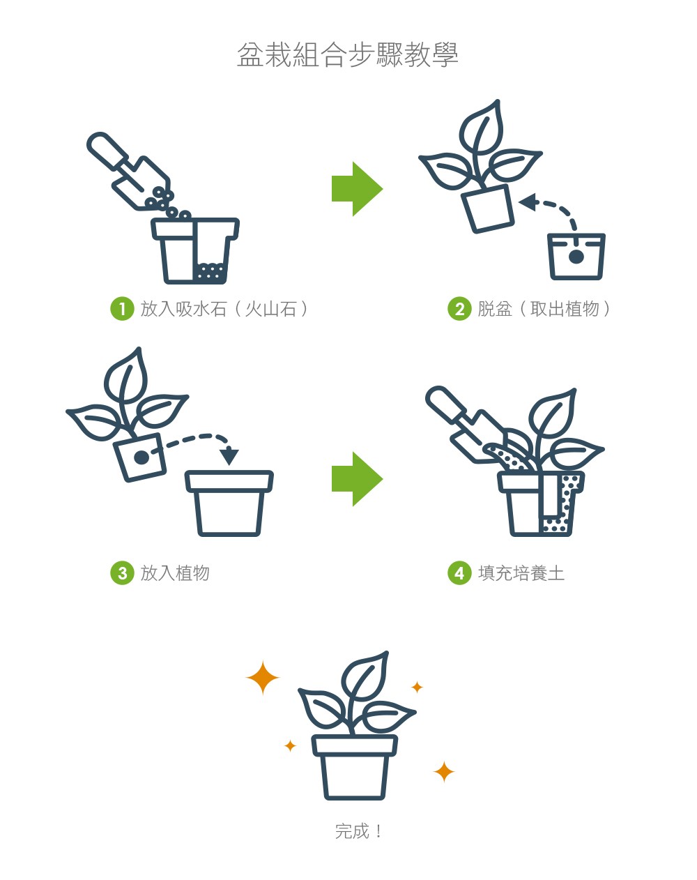 2Ustyle 風格圖悠 盆栽 植物 花器 組合盆栽步驟教學