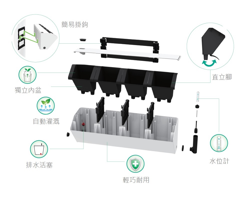 2Ustyle 風格圖悠 綠牆 植生牆 家庭綠化 壁盆 植栽 盆栽