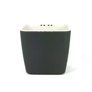 GreenSun 雨系列儲水花器 霧灰黑 (10cm)
