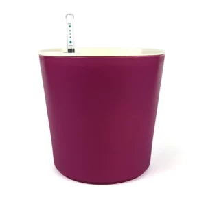 GreenSun 海洋系列儲水花器 霧玫紫 (18cm) 附水位計