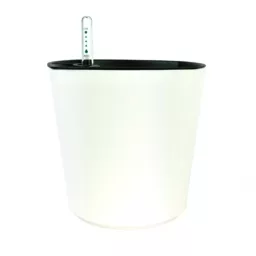 GreenSun 海洋系列儲水花器 霧白 (18cm) 附水位計